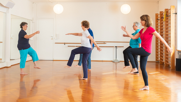 Marianne Artz mit Trainingsgruppe