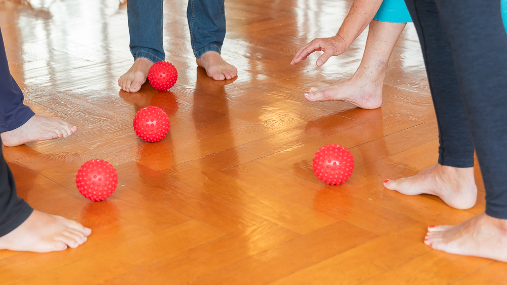Marianne Artz mit Trainingsgruppe
