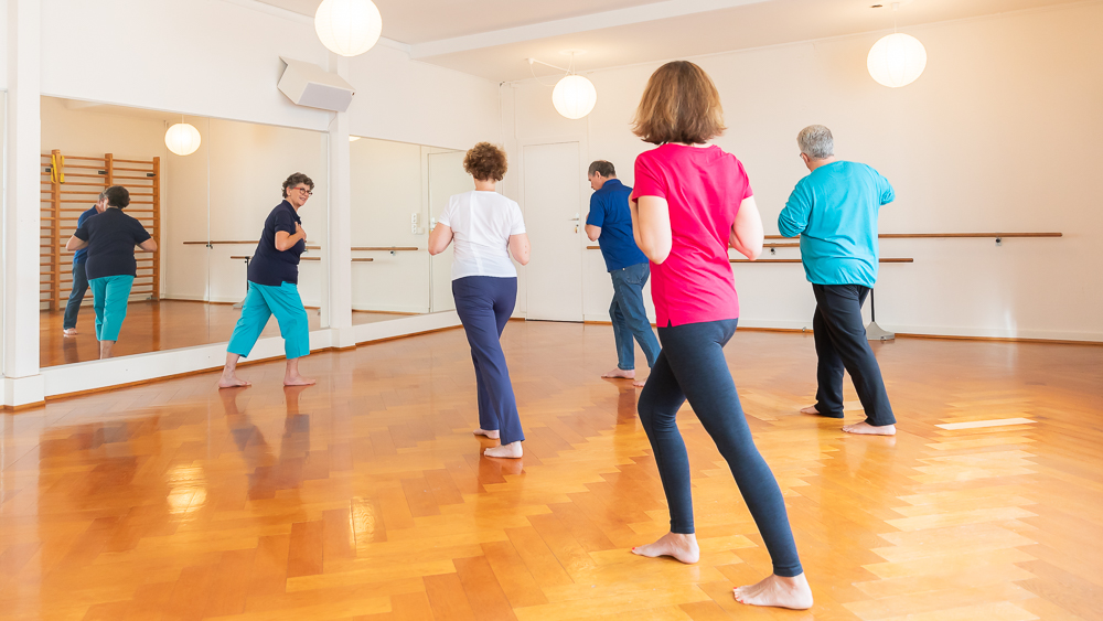 Marianne Artz mit Trainingsgruppe