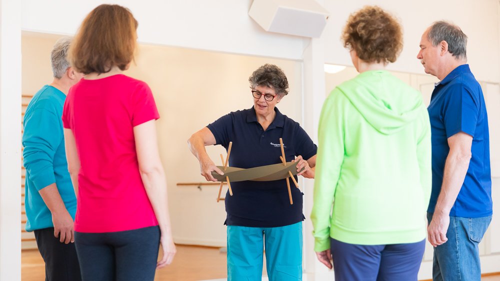 Marianne Artz mit Trainingsgruppe